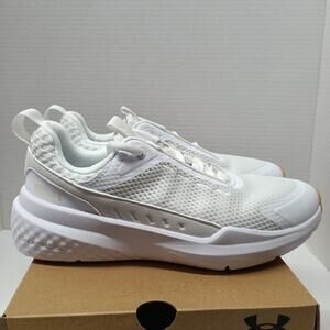 Under Armour Project Rock BSR 5 UA Shoes Women Size 7.5 White Gum Cross Training